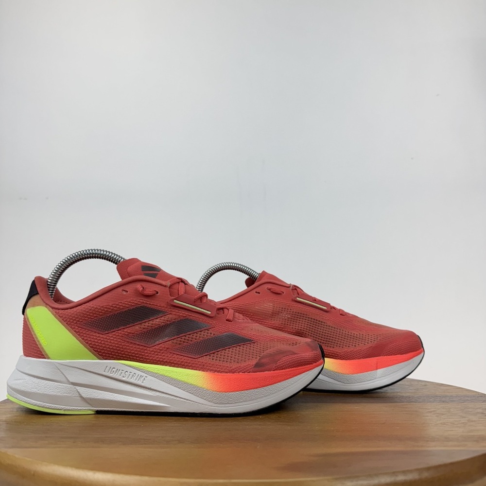 New Mens Adidas Duramo Speed Preloved Scarlet Aurora Metallic Running Shoes Sz 6